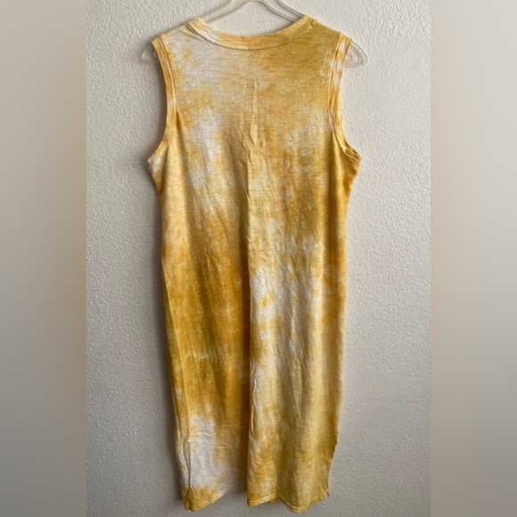 💥Universal Thread Yellow Tie-Dye Sleeveless Dress M - Picture 6 of 12